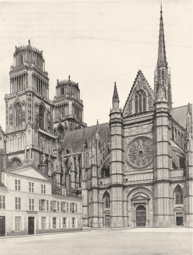 LOIRET. Cathédrale d'Orléans 1903 old antique vintage print picture